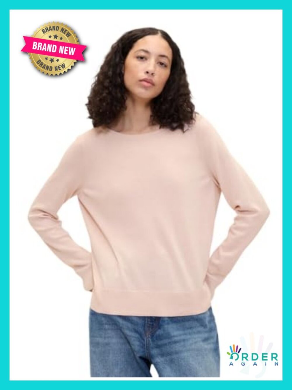 Boatneck Long Sleeve Pullover Sweater Classic Fit Breathable Fall